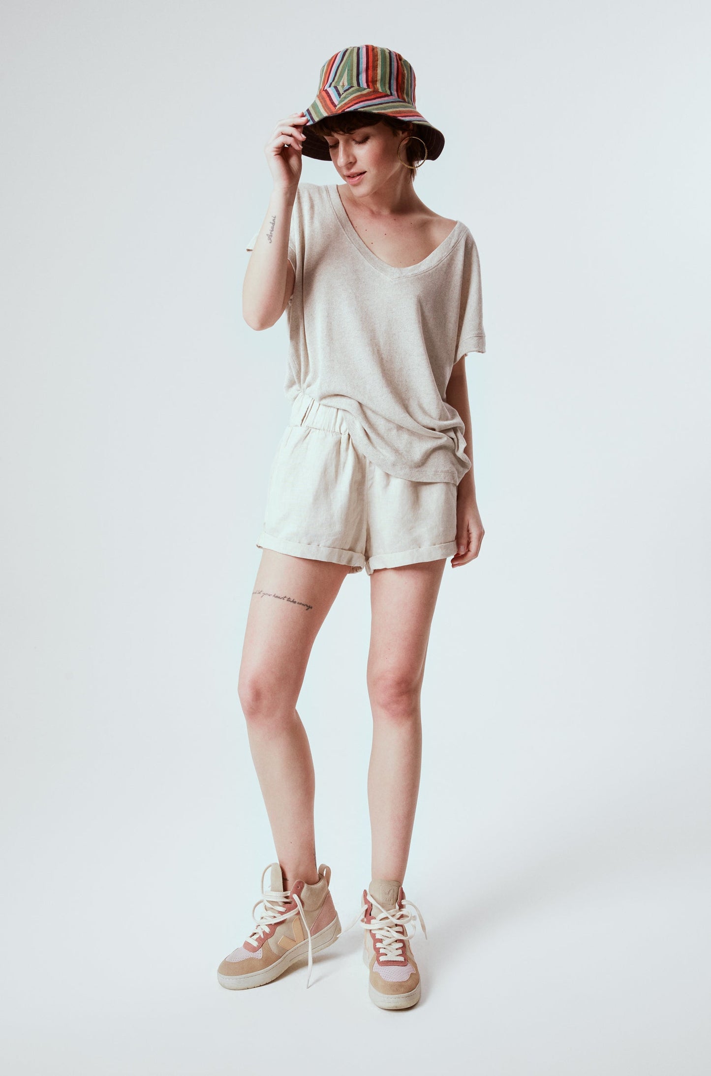 LINEN SHORTS
