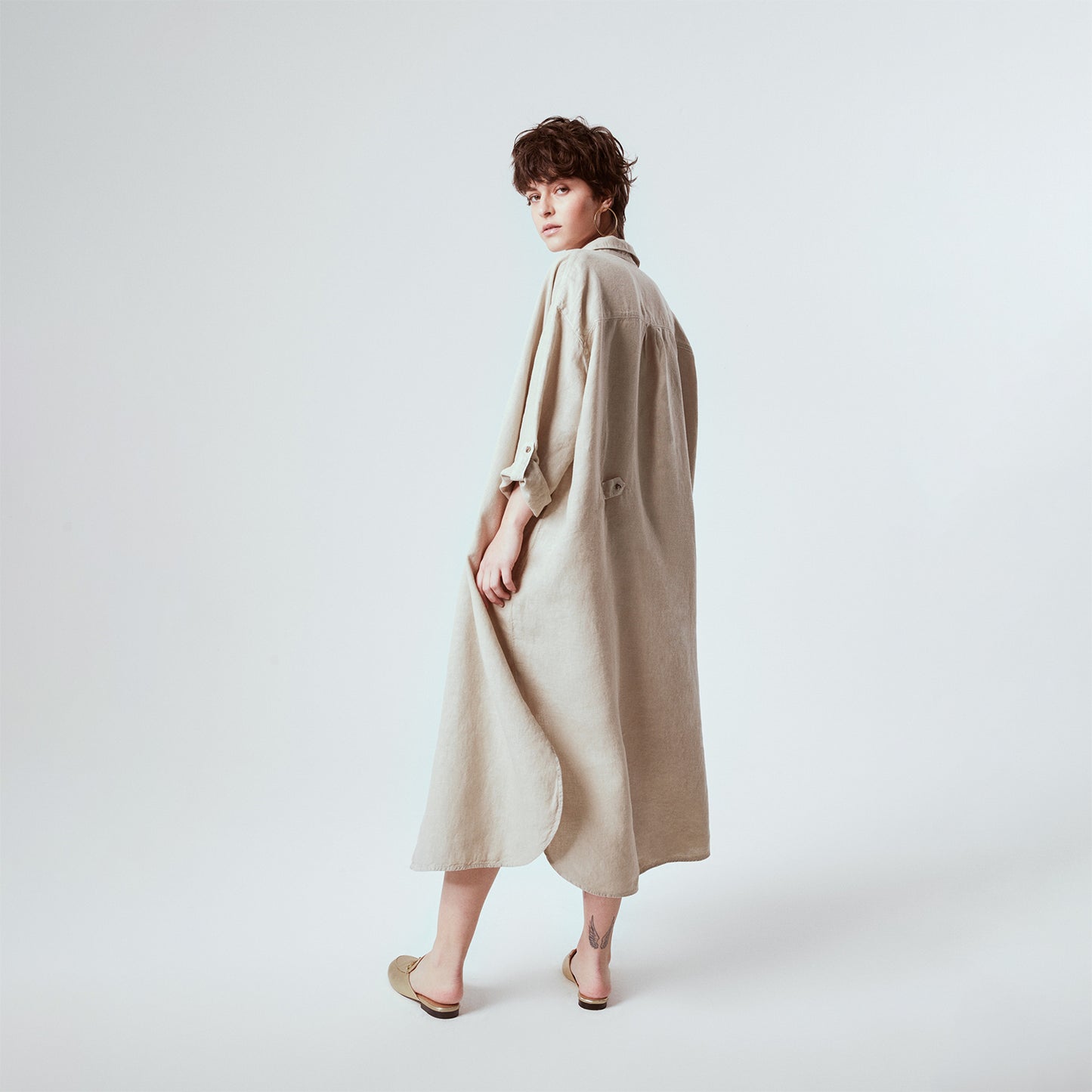 LINEN SHIRT DRESS NO14
