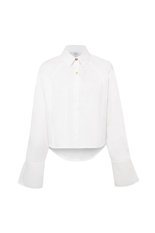 THE CROP WHITE SHIRT'