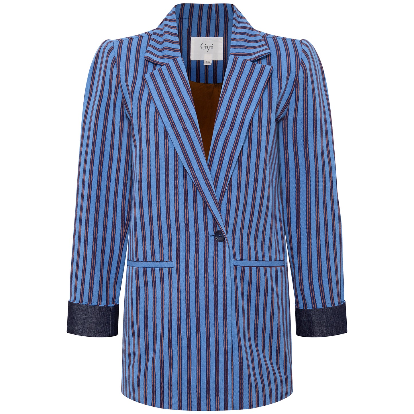 GİYİ BLAZER INDIGO STRIPES