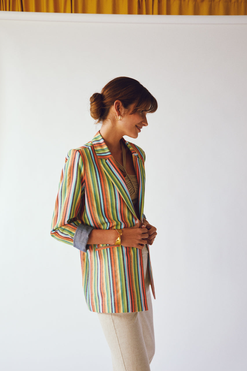 GİYİ BLAZER SPRING STRIPES