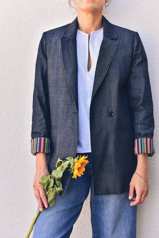 GİYİ ORGANIC DENIM BLAZER