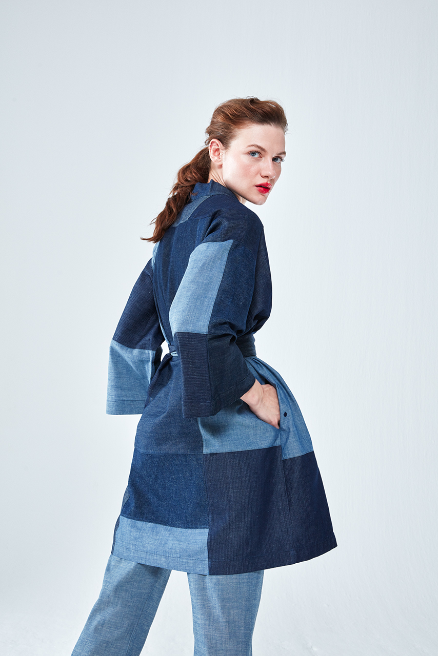 Denim kimono sales