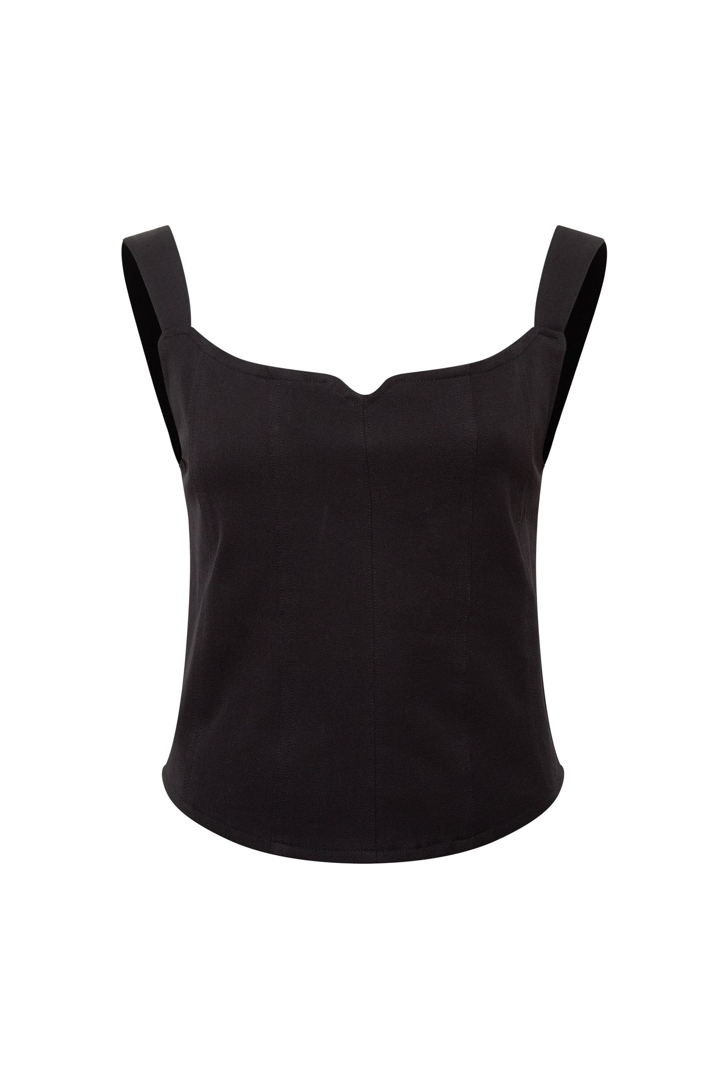 GİYİ BUSTIER TOP BLACK
