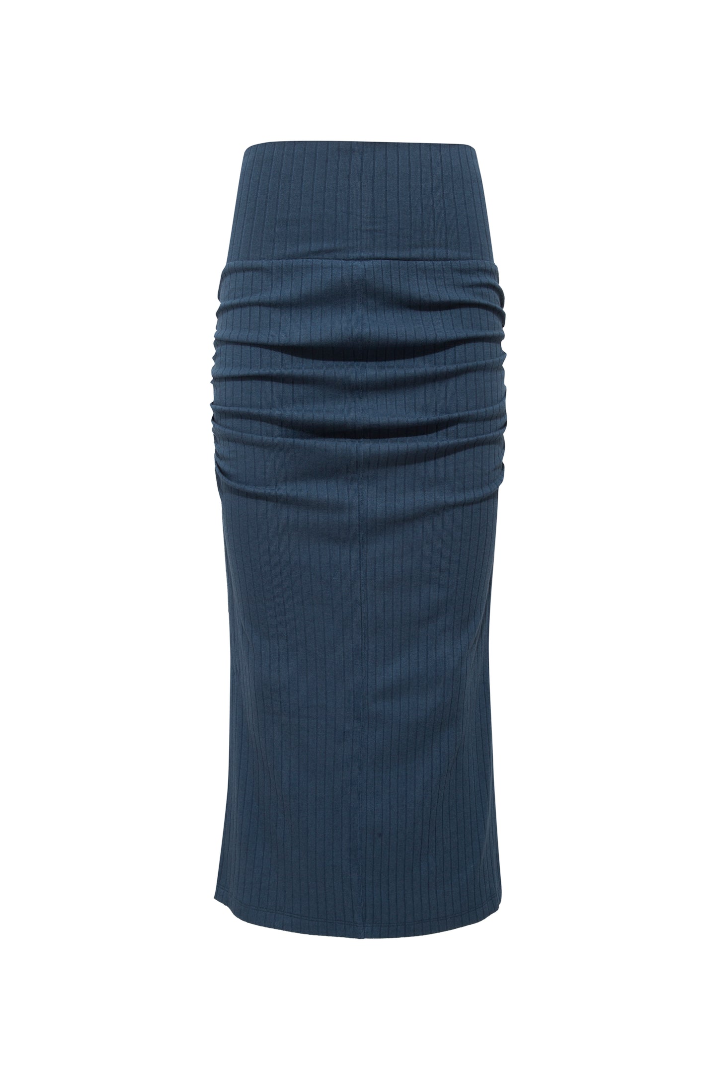 CASHMERE PENCIL SKIRT BLUE