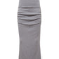 CASHMERE PENCIL SKIRT GREY
