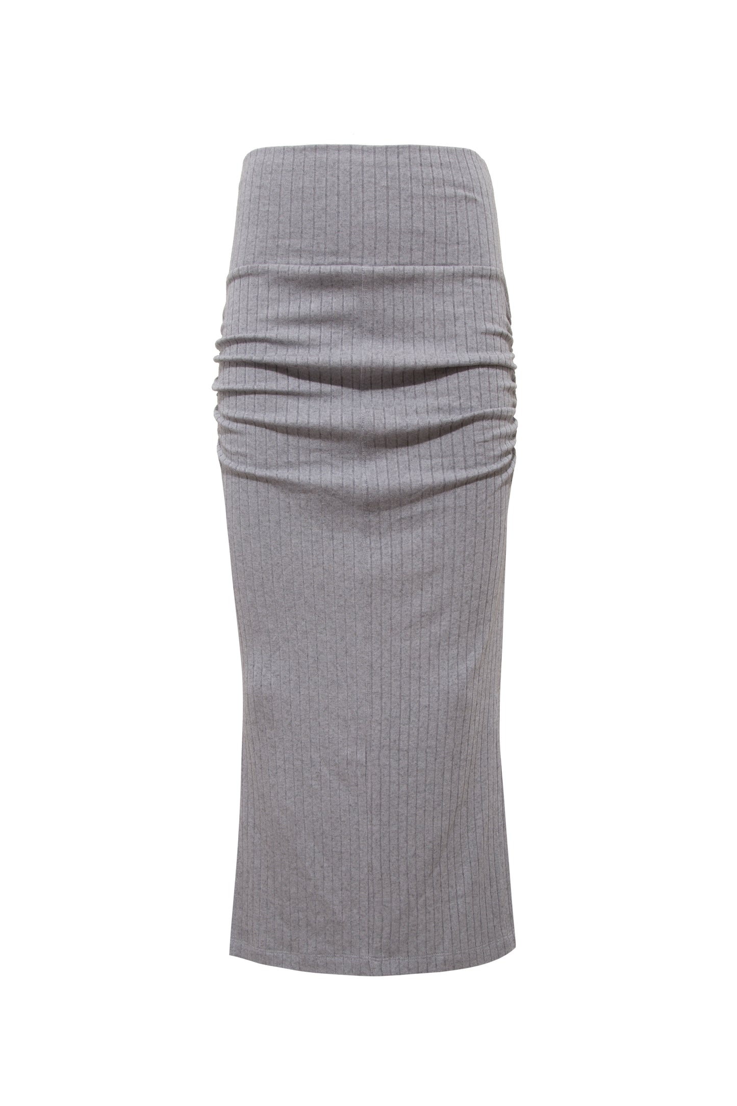 CASHMERE PENCIL SKIRT GREY